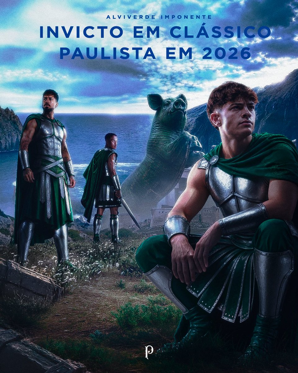 Palmeiras's tweet photo. IMPONENTE! 💪

Nos 11 clássicos paulistas de 2026, 0 derrotas 🟢⚪ https://t.co/dTXGidoyXh