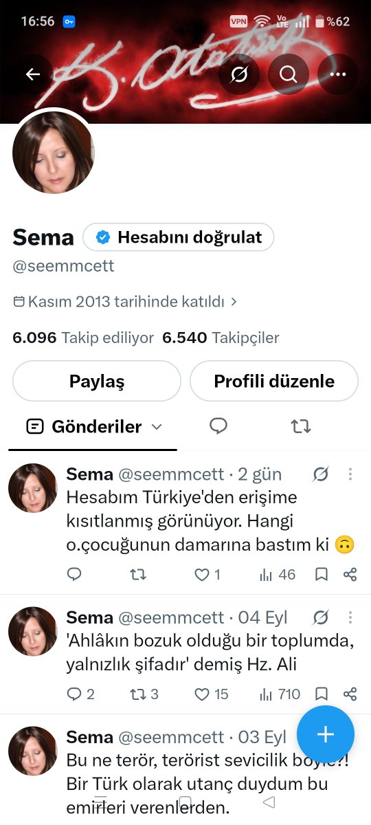 semcetbah's tweet photo. Önceki hesabım Türkiye'den erişime kapatıldı dostlar. Bu hesabı da yeni açtım. https://t.co/jzKCjsIJVC