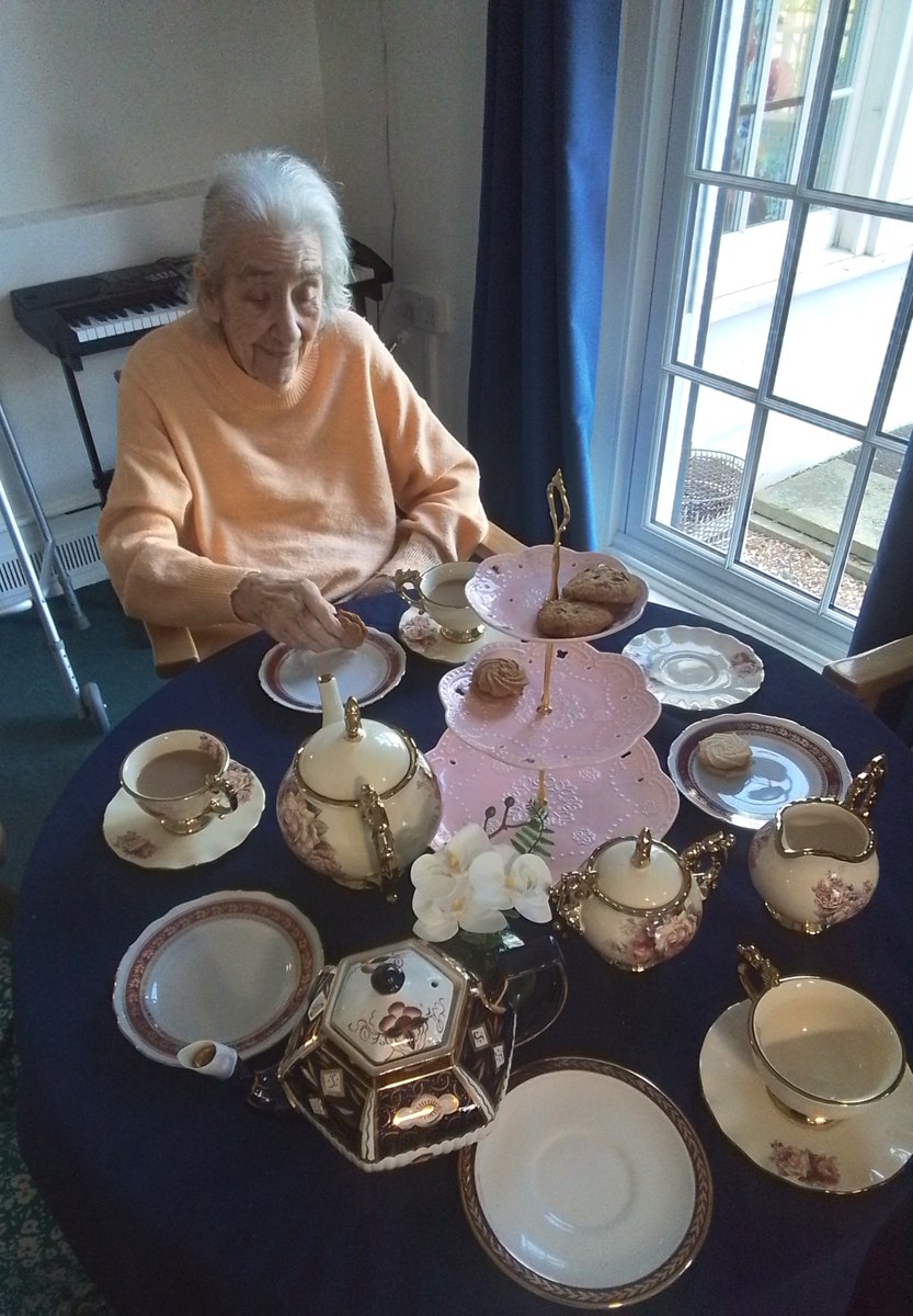 FriendsElderly's tweet photo. Our residents at Orford House Care Home marked International Day of Older Persons with a delightful afternoon tea, enjoyed with their beautiful new China tea set. 🫖🍰

Find out more about our Coulsdon care home: https://t.co/b3z7hCcsOQ
#carehome #Orfordhouse https://t.co/qBgxCWi0ED