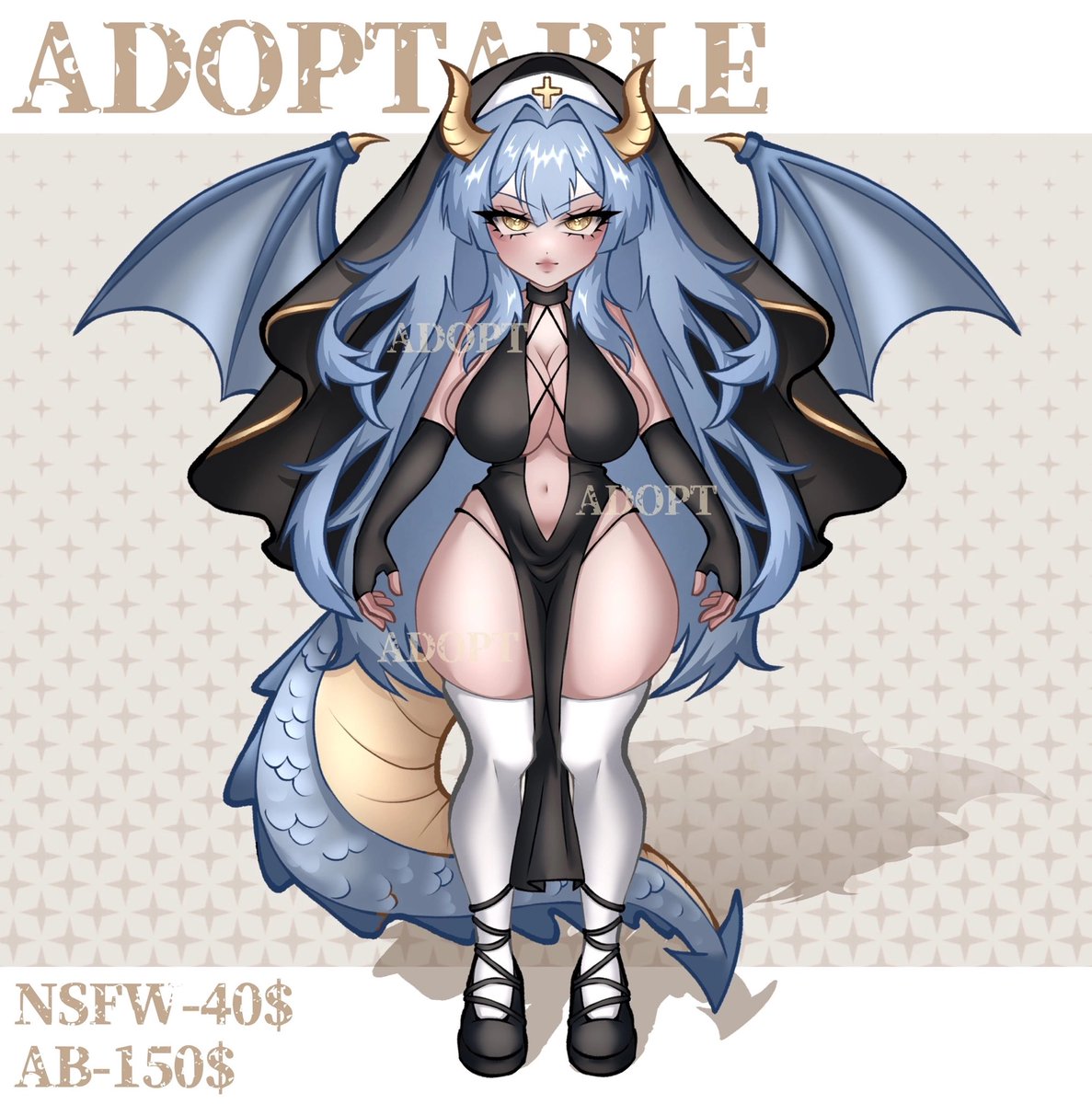 itssora0's tweet photo. Dragon nun adopt 🌟
#artmoots #adopt #adoptable https://t.co/tuqoKEU0yS