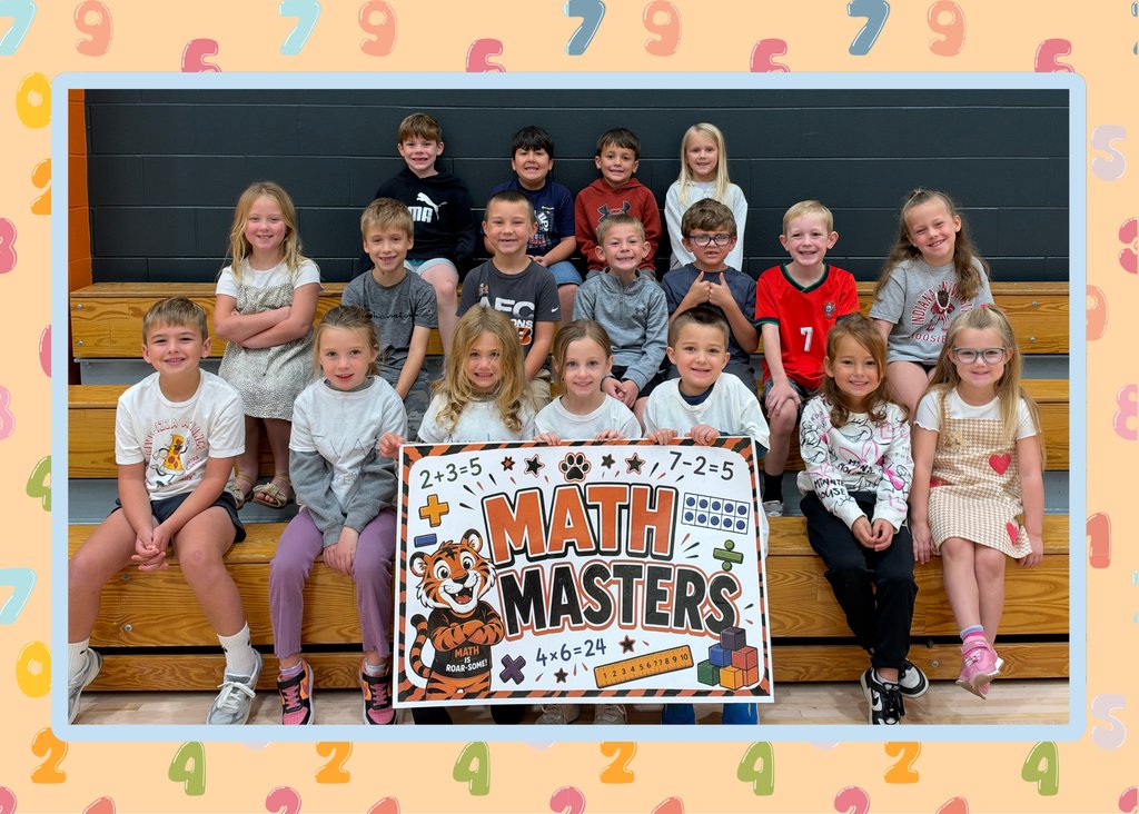 PrimaryLCSC's tweet photo. Congratulations to our September Math Masters!  🔢 🧮 Each month one student is selected from each class for showing excellence in their math skills. Students are recognized and receive a special prize. Keep up the great work! 🥳 https://t.co/mrvhR0gvdI