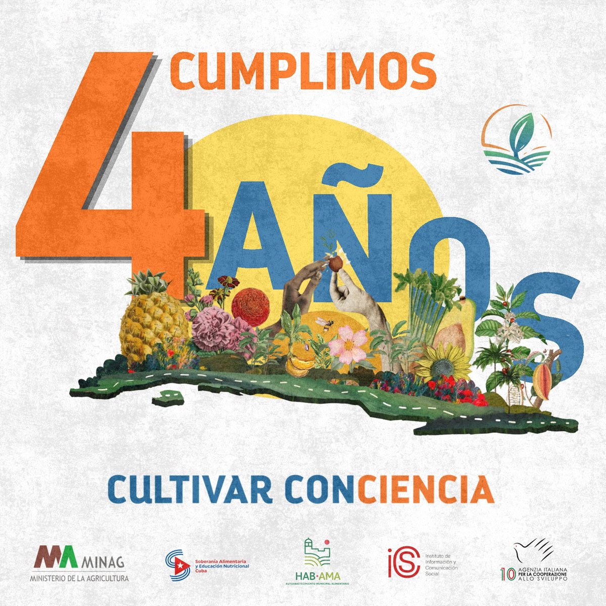 CultivaCiencia's tweet photo. #Cumplimos4Años | Divulgamos resultados científicos, promovemos buenas prácticas de campesinas y campesinos, visibilizamos sus experiencias, conectamos la ciencia con quienes producen en #Cuba. 
Nuestro equipo agradece a todos nuestros seguidores en este cuarto aniversario. 🌱❤️ https://t.co/1kmroO0q6Q