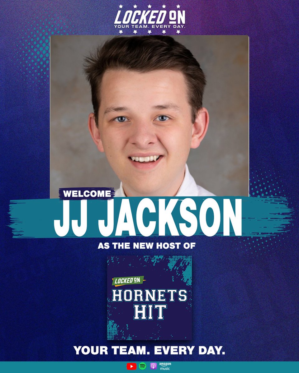 hornets_hit's tweet photo. Meet JJ Jackson, the new host of Hornets Hit!
Get your daily hit of Hornets news, game reactions and sharp takes — all in five minutes or less. https://t.co/x0oRkPauoJ
