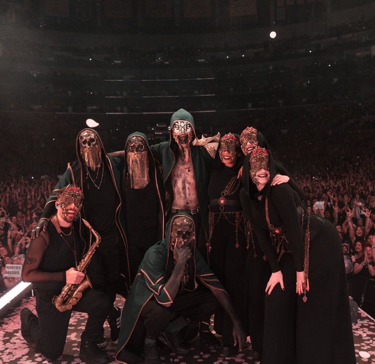 SOTSPodcast's tweet photo. It has officially been over one year since Sleep Token played their last show, as the Even In Arcadia tour came to a close on October 11th, 2025.

📷 Adamross Williams https://t.co/ggOVTyTUmK