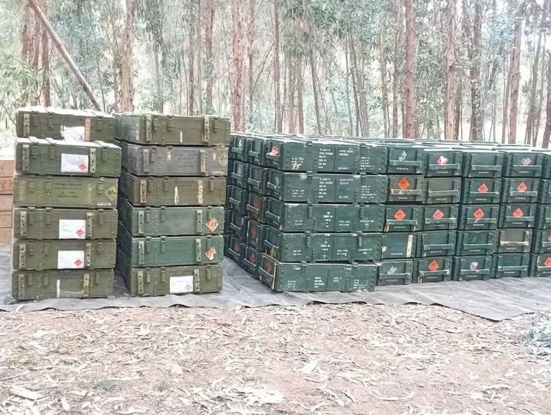 kenyaaxis's tweet photo. #Ethiopian federal forces have reportedly seized additional weapons and military equipment belonging to the #TPLF during operations in #Tigray.

Earlier reports described the capture of heavy weapons and drone munitions near #Mekelle. Details of the latest reported seizure remain unverified.