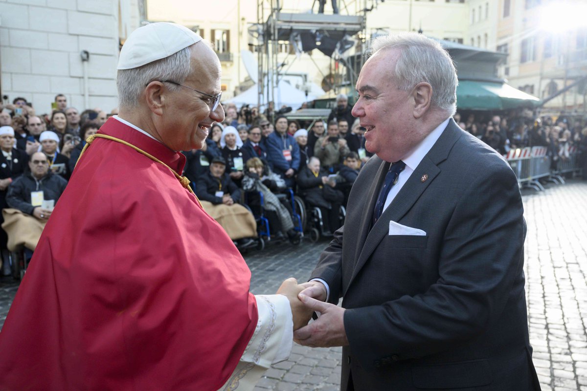 orderofmalta's tweet photo. Grand Master Fra’ John T. Dunlap has sent a letter to @Pontifex ahead of his upcoming surgery. The #OrderOfMalta stands close to the Holy Father, assuring prayers for his swift recovery under the protection of Our Lady of Lourdes.
https://t.co/aeG4XmhI6a https://t.co/ihe7zRamJD