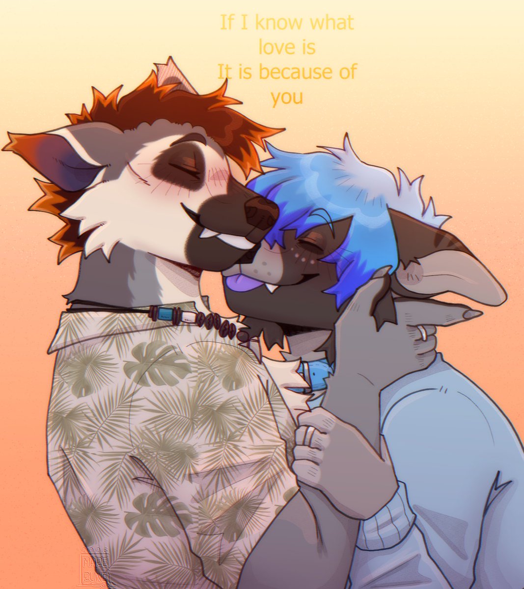 marerune's tweet photo. If i know what love is it is because of you 🧡💙 - com https://t.co/6ZPi3pCDla