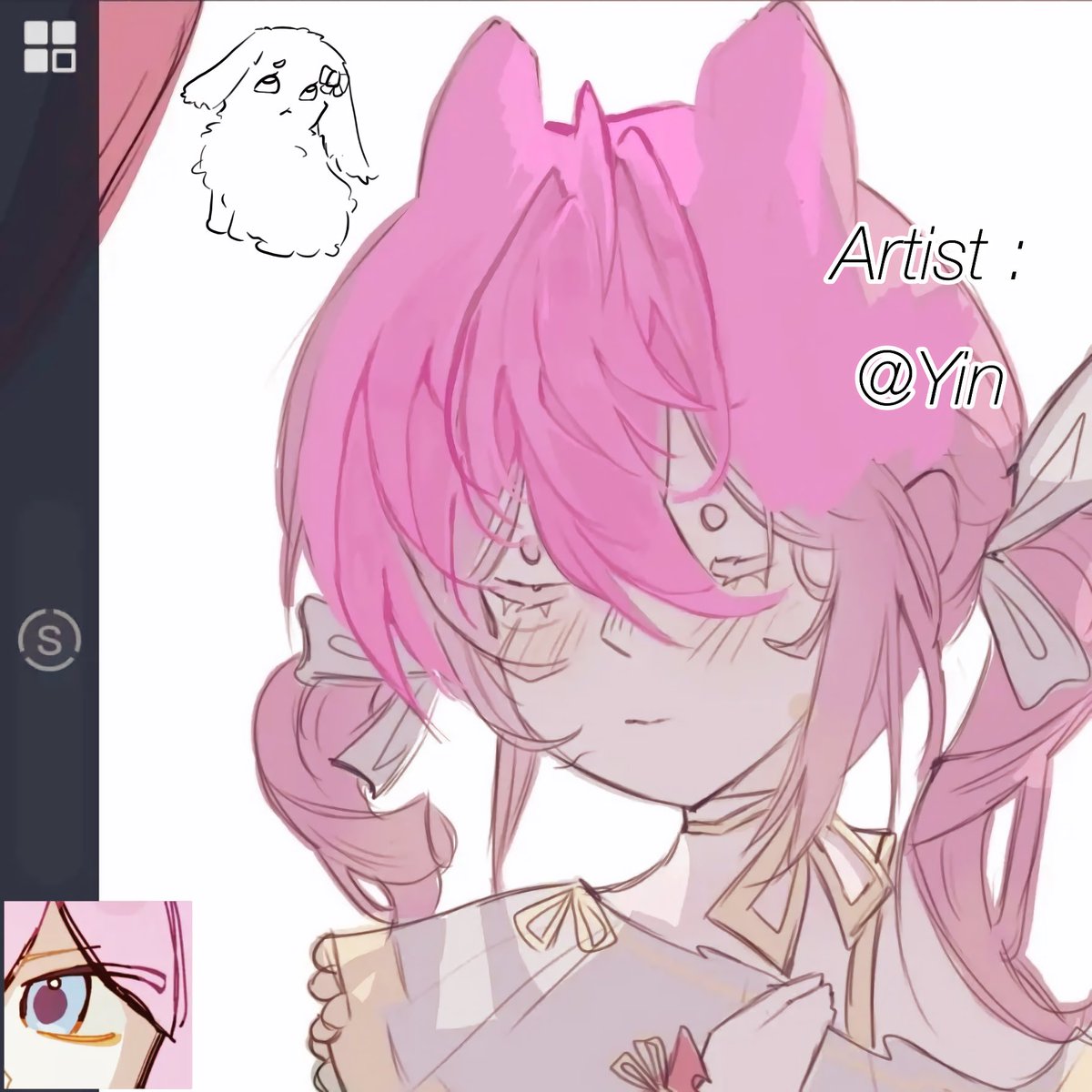 Kw_S_00's tweet photo. My Mascot - Main Oc ( Update ) 🐇🎀
!! NOT MY ART !!
#Oc #Mascor #Art #Drawing https://t.co/D7Y1DU0DdF