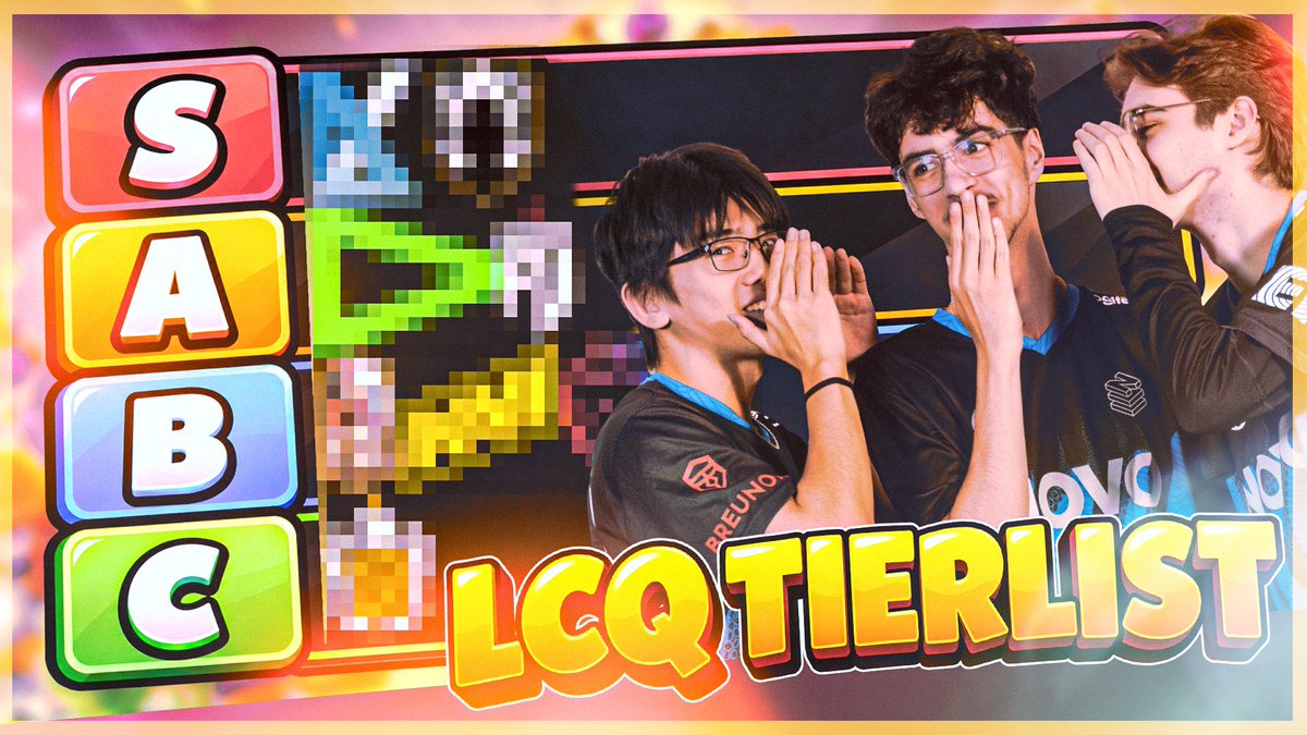 NOVOEsports's tweet photo. LCQ TIERLIST OUT NOW 🔥 https://t.co/v9Az4sr4HW