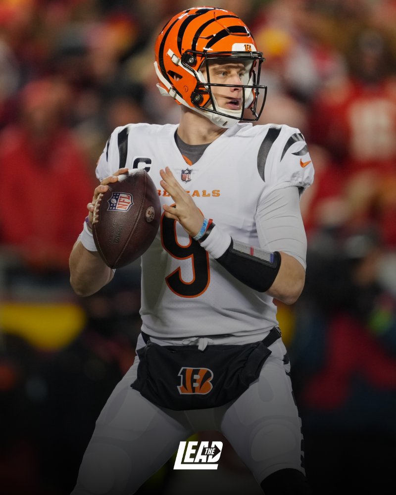 NFLLead's tweet photo. Joe Burrow throws the tenth 4-touchdown game of his career in Week 5.

Only Rodgers, Dak, Mahomes, Allen have more since he was drafted. https://t.co/q27UnCPoeW