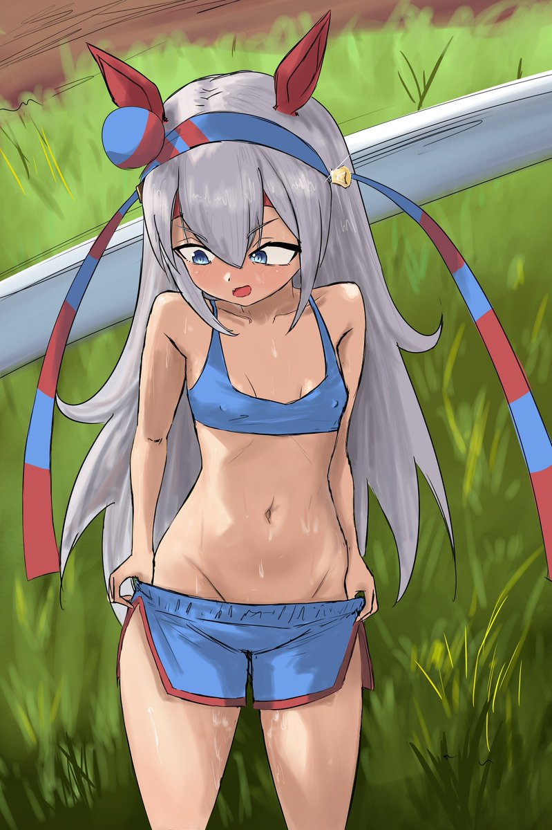 tippoline's tweet photo. Tamamo Cross after a race.
#umamusumeㅤ https://t.co/8HRFAR2kAO