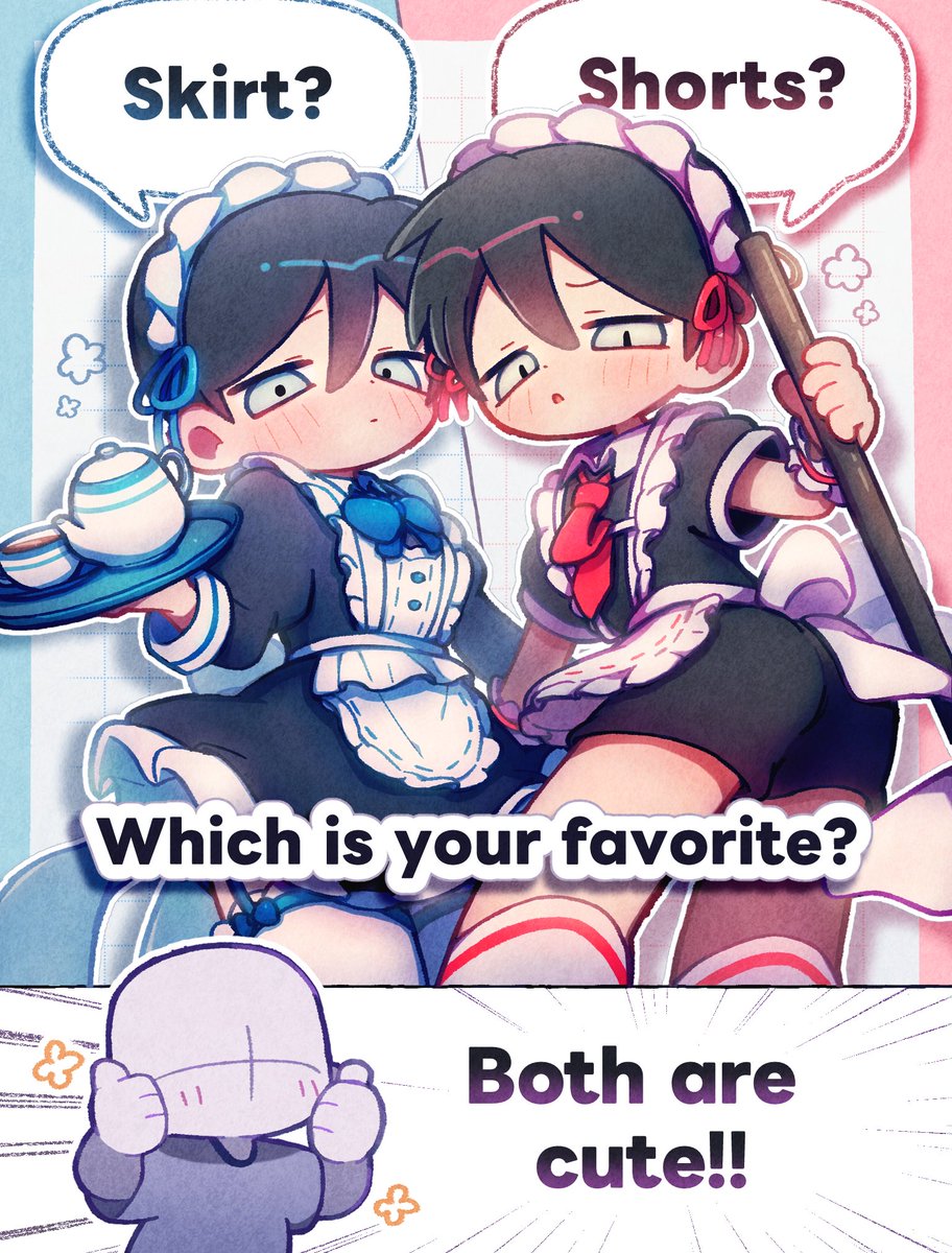 kuuhaku2tsu's tweet photo. Maid outfit designs are so cute, I always end up not being able to choose. https://t.co/HOrLGKCUsz