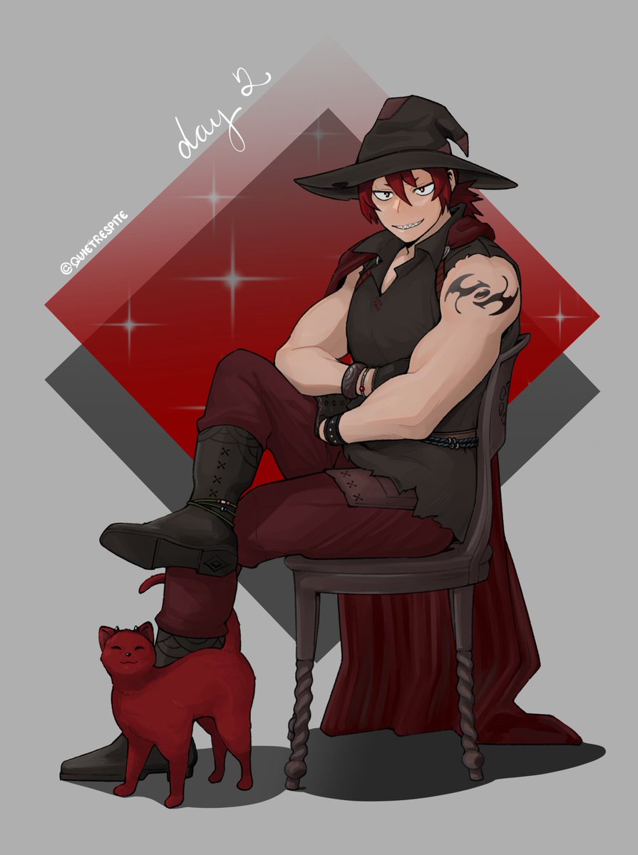 quietrespite's tweet photo. Day 2: Magical 

Witchy Kirishima for today 

#KiriDressUpWeek https://t.co/TZmSpUMjFq