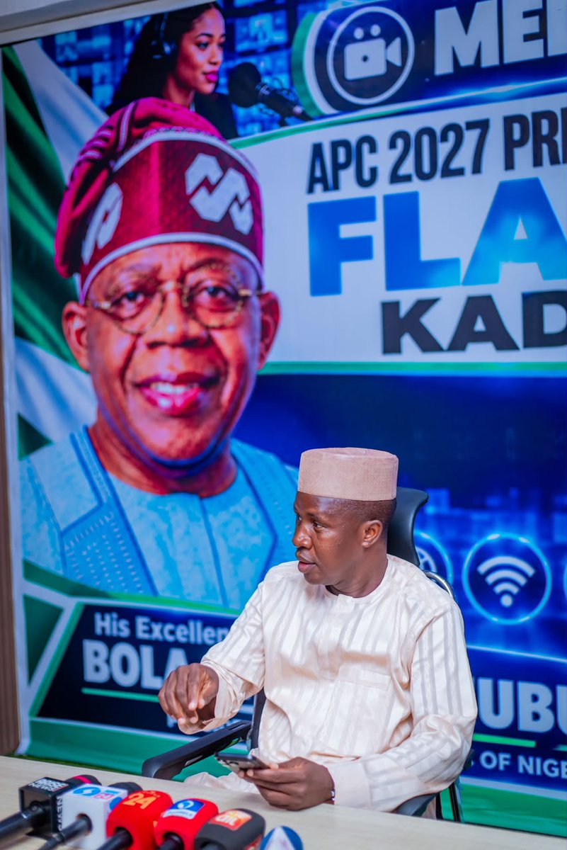 GodFather59880's tweet photo. Kaduna APC has inaugurated its Media Centre in preparation for the 2027 general elections.

The inauguration was led by the party’s Publicity Secretary, Hon. Sani Haruna Dan Azare. The centre will coordinate publicity and strengthen media engagement ahead of the 2027 campaign. https://t.co/hDi3AGngzp