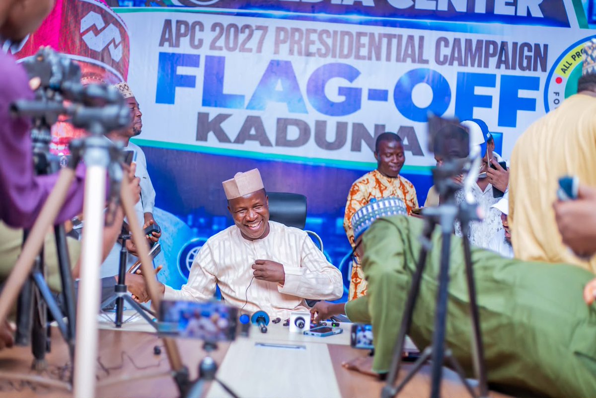 GodFather59880's tweet photo. Kaduna APC has inaugurated its Media Centre in preparation for the 2027 general elections.

The inauguration was led by the party’s Publicity Secretary, Hon. Sani Haruna Dan Azare. The centre will coordinate publicity and strengthen media engagement ahead of the 2027 campaign. https://t.co/hDi3AGngzp