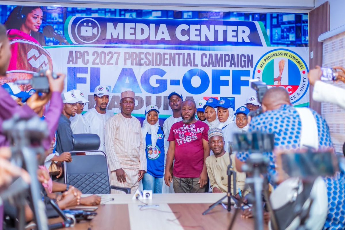 GodFather59880's tweet photo. Kaduna APC has inaugurated its Media Centre in preparation for the 2027 general elections.

The inauguration was led by the party’s Publicity Secretary, Hon. Sani Haruna Dan Azare. The centre will coordinate publicity and strengthen media engagement ahead of the 2027 campaign. https://t.co/hDi3AGngzp