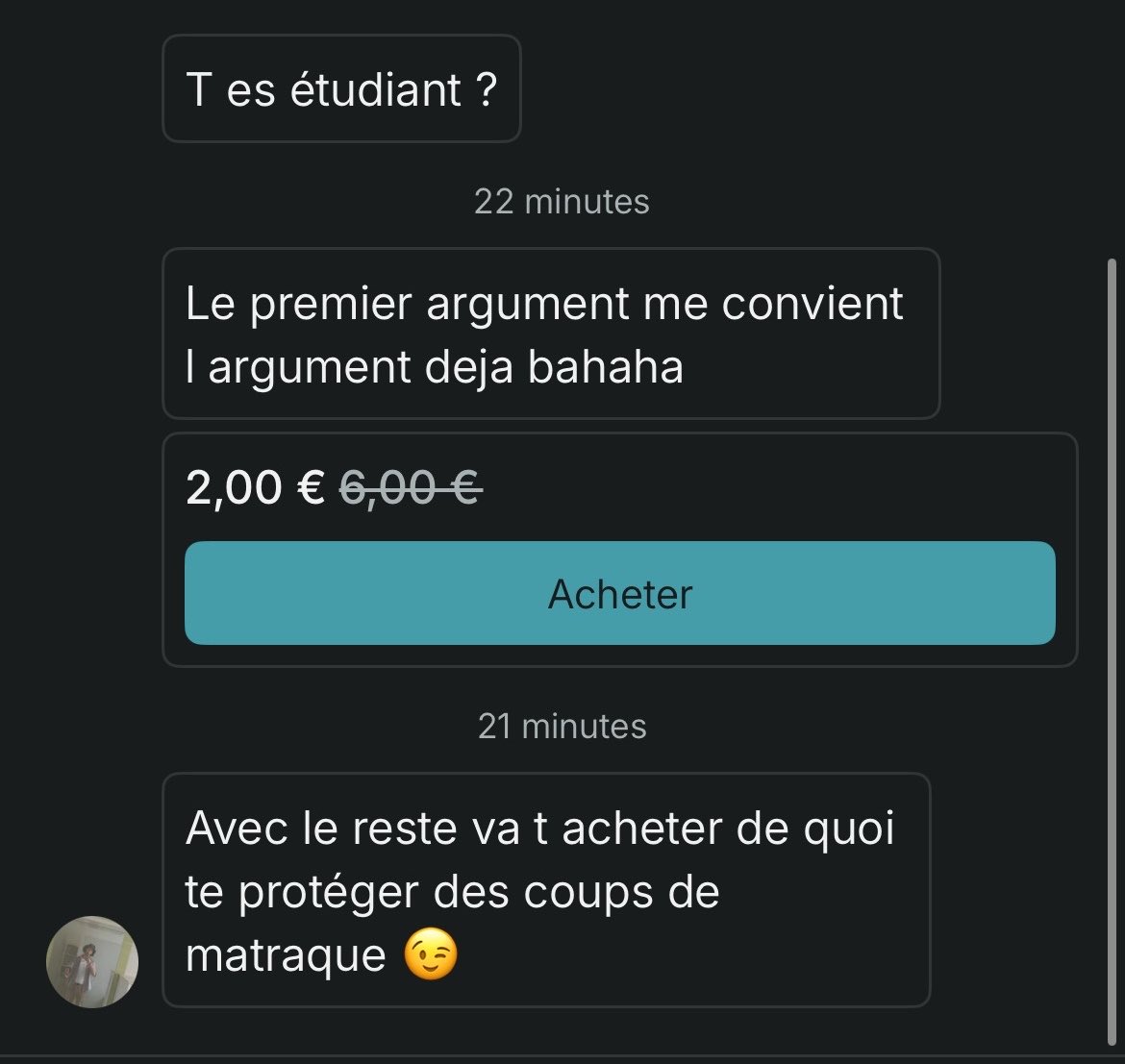 magatsumi95's tweet photo. c’est le meilleur vendeur de vinted🤣🤣🤣🤣🤣 https://t.co/yZxuTp3jeV