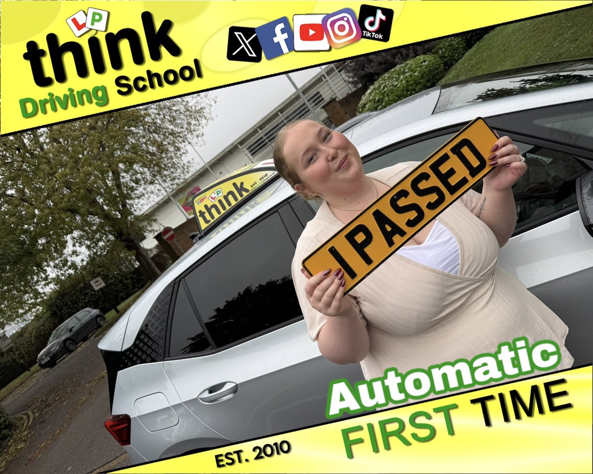thinkdriving's tweet photo. WELL DONE to Isabella from #Petersfield who passed her AUTOMATIC #drivingtest FIRST TIME today with only 1 driving fault after lessons with Doug @ https://t.co/frH1f5UHM4.

If you’re looking to book driving lessons get in touch now!

🚗 Congratulations again &amp; safe driving! 🎉 https://t.co/O0dHeHX9MV