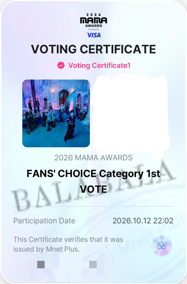 BLABALAAAA8's tweet photo. VOTEEEE #2026MAMAVOTE #seventeen https://t.co/PvltGj99Wm