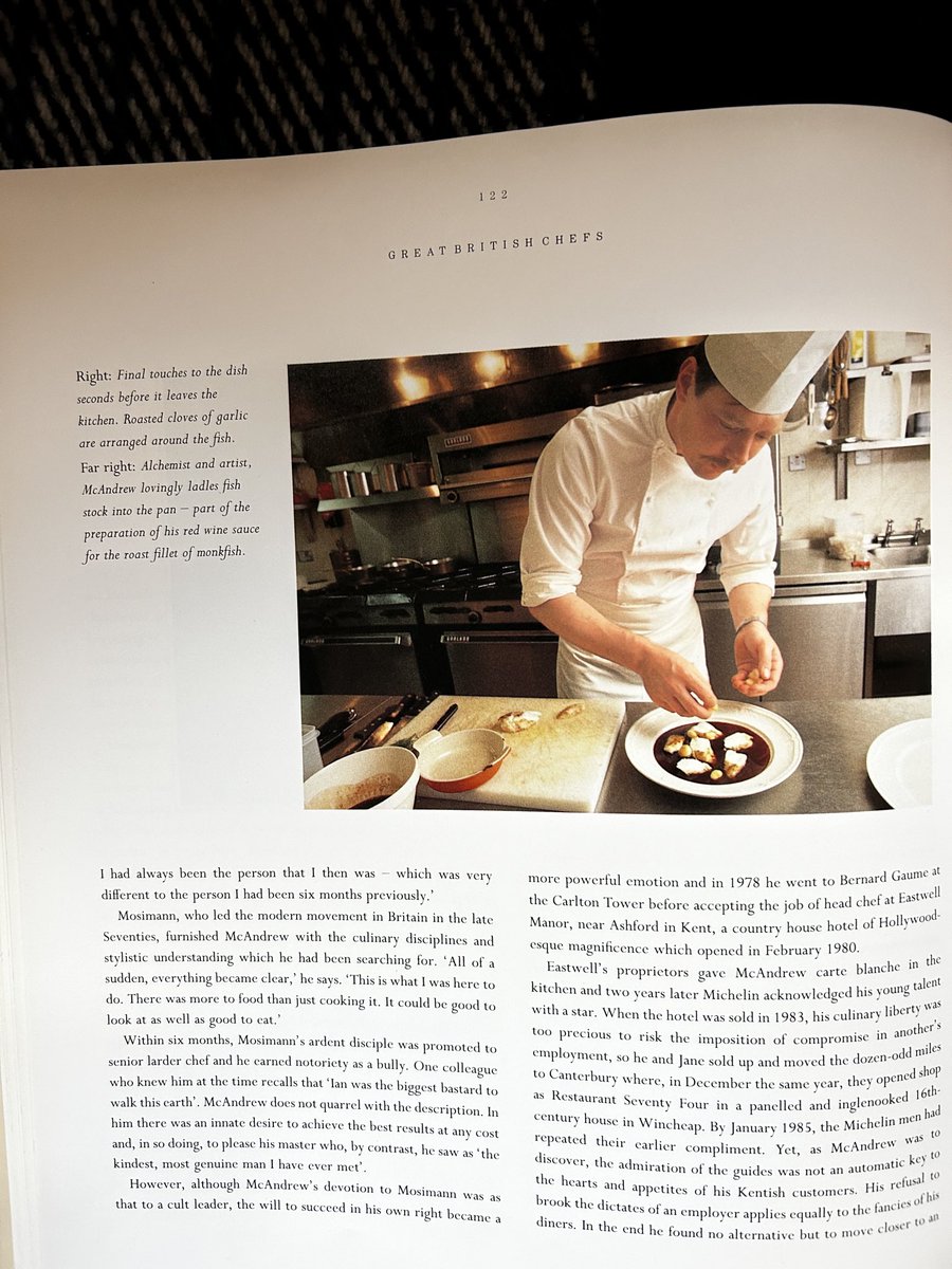 Kit_Chapman's tweet photo. * @Caterertweets Ian McAndrew was  a great chef and one of the leading pioneers in the renaissance of British gastronomy in the 1980s. He featured in Volume 1 of my two-book series Great British Chefs. https://t.co/KNxZrBVPKh