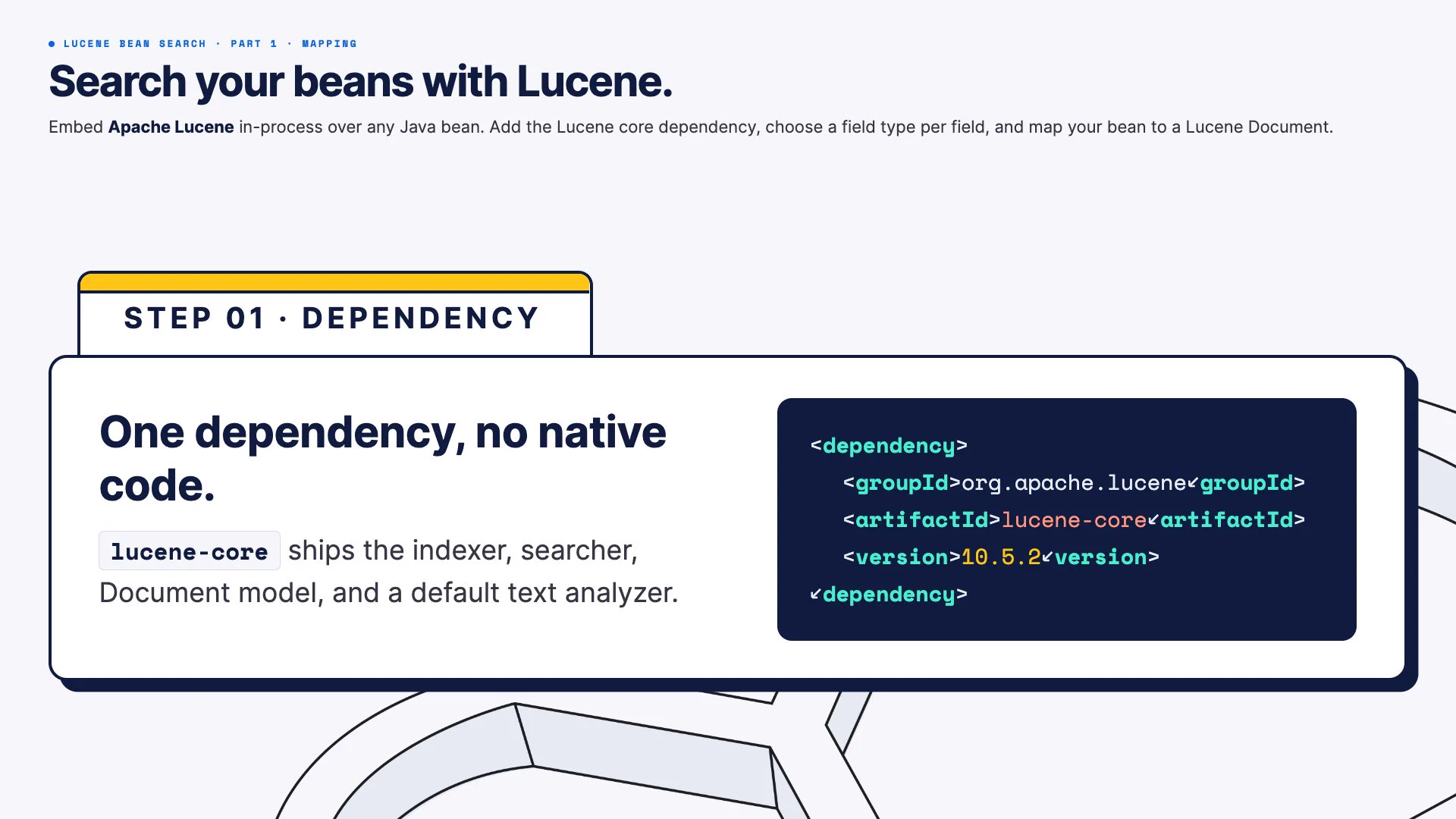 One dependency, no native code