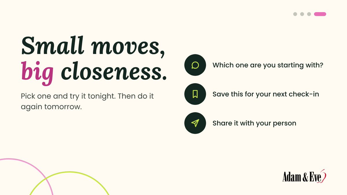 adamandeve's tweet photo. You don’t need a weekend away. You need five minutes, on purpose.

Six small ways to reconnect, starting tonight. Which one are you trying first?

#RelationshipTips #Connections https://t.co/IUFmCyR5qf