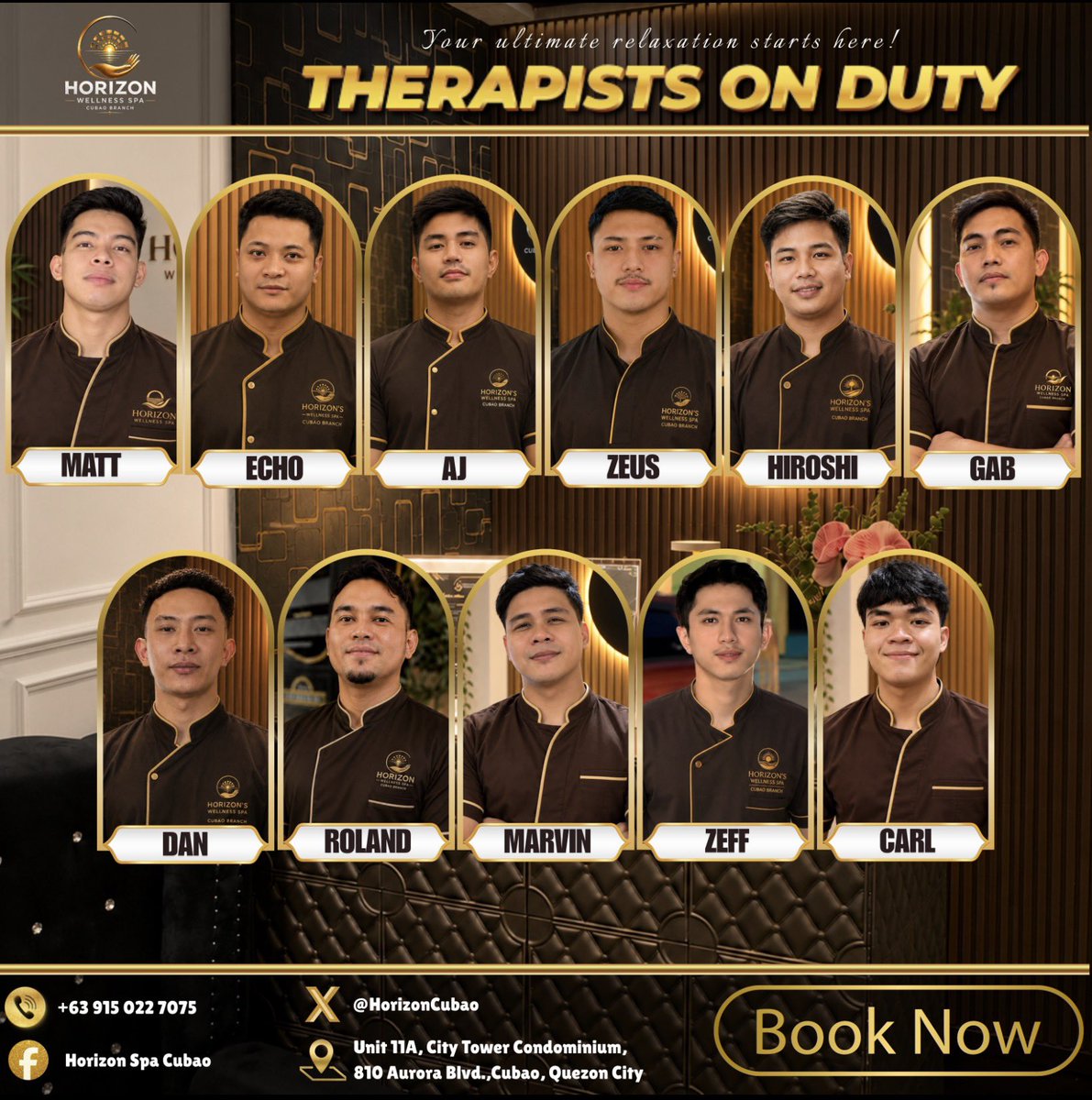 HorizonCubao's tweet photo. 😮‍💨 MONDAY NA NAMAN? MASSAGE MUNA! 💆‍♂️✨

Bagong week, bagong stress? Huwag hayaang pati likod mo mag-resign! 😂🤎

💆 Ultimate Massage
✨ Celestial Massage

Recharge today para ready ulit sa laban bukas! 😉

📍 Horizon Wellness Spa Cubao
📲 Book your relaxing session today! https://t.co/KbAXqnSBc4