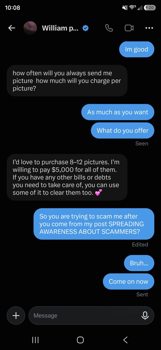 Zellah_Thornee's tweet photo. SCAMMER ALERT!!!! https://t.co/TvYR5pk7ah