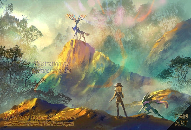 susano_o_nanami's tweet photo. #Xerneas #pokemonfanart 
#ポケモンXY13周年 #XY13周年 https://t.co/beCFO1Xvwi