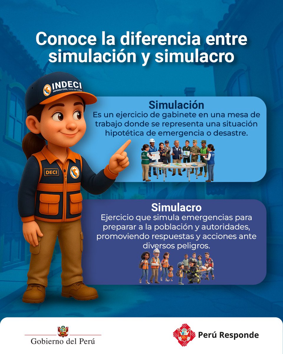 ProgramaBosques's tweet photo. ✅¿Sabes cuál es la diferencia entre un simulacro y una simulación?
😉 Elige prepararte y participa del III #SimulacroNacional2026.
📆 Martes 13 de octubre.
🕒 8:00 p. m. https://t.co/Kn7VxqNOLx