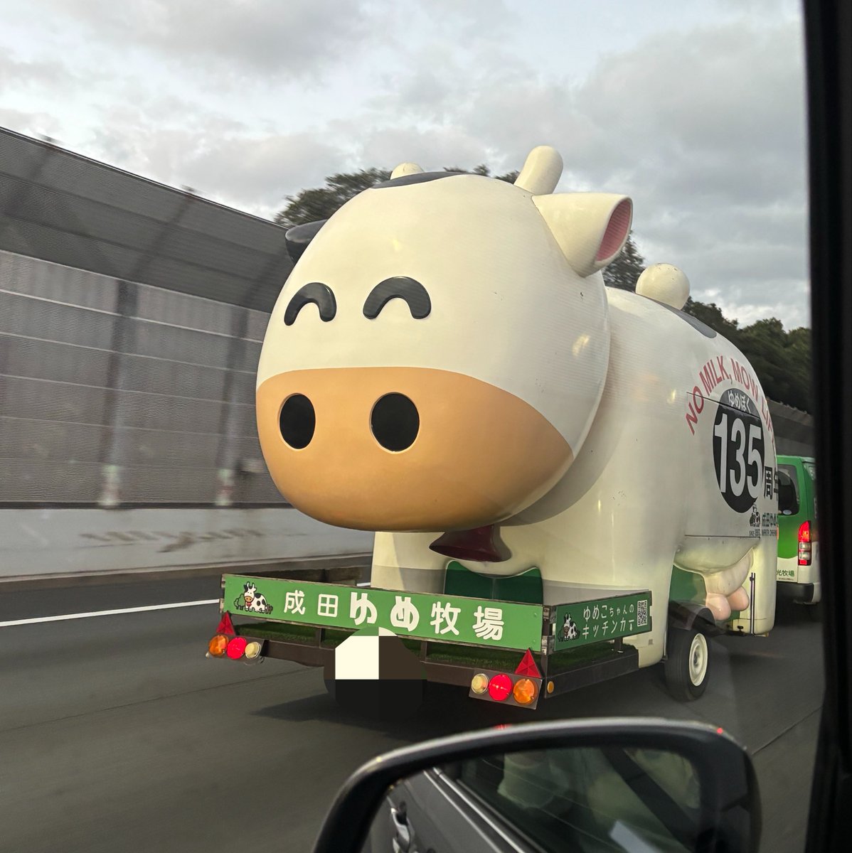 amicotan's tweet photo. 東関道走ってたらなんかかわいいのいた🐮
NO MILK,MOW LIFE！
#成田ゆめ牧場 https://t.co/FWphcsNUYV