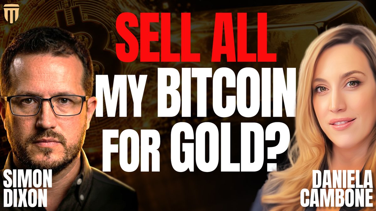 ITMTrading's tweet photo. “I Would Sell ALL My Bitcoin for Gold If This Happens” — Simon Dixon’s Stark Warning

Full interview: https://t.co/p8H8G6pxfA

#bitcoin #stock #gold #dollar @DanielaCambone @SimonDixonTwitt https://t.co/aJhLTTNUC0