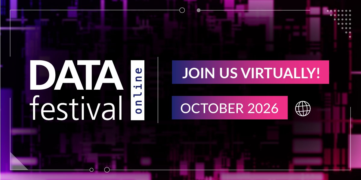 GermanTechJobs's tweet photo. 🗃️ DATA festival online returns with sessions on GenAI &amp; ML, Data Engineering &amp; Architecture, Data Strategy &amp; Culture, and Agentic AI. The event is free and fully virtual.

📅 14th October 2026 📍 Virtual

#GermanTechEvents #Germany #DataAnalytics #GenerativeAI https://t.co/ZVWCEN6XUm