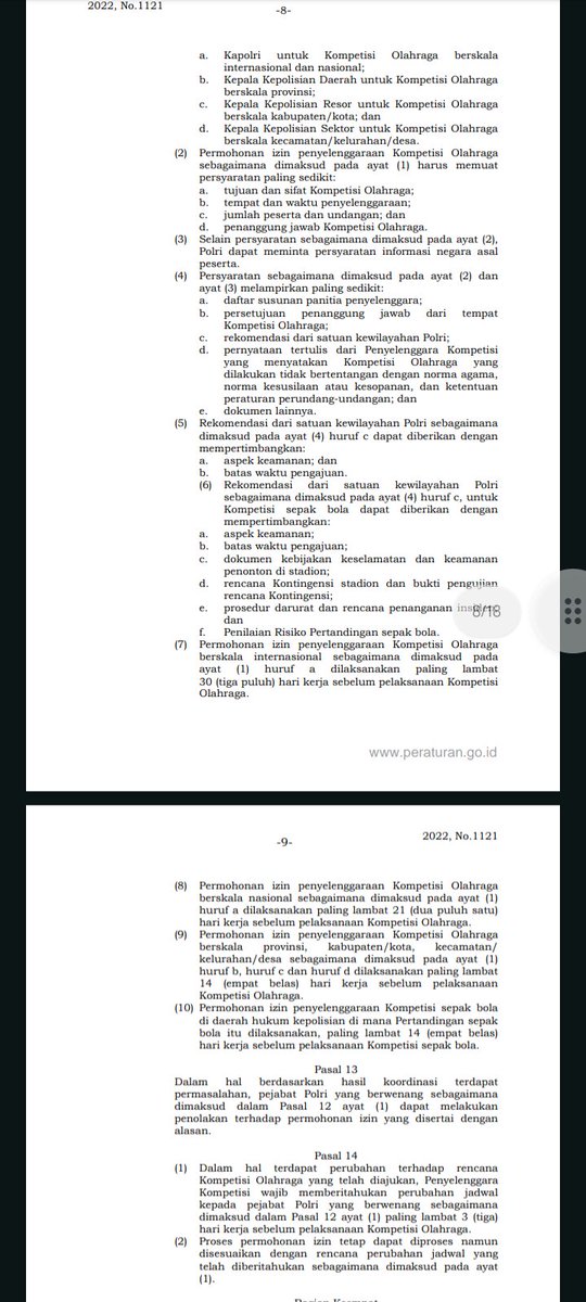 blietzkrig29896's tweet photo. @PSIMJOGJA Penolakan pertandingan dengan penonton jelas menyalahi aturan perpolri 10 tahun 2022 pasal 12 ayat 6
Apalagi jika di tanggal yang sama masih dalam tahap persiapan bukan acara di tanggal yang sama serta tempat yang sama pula https://t.co/0vUFpmFSny