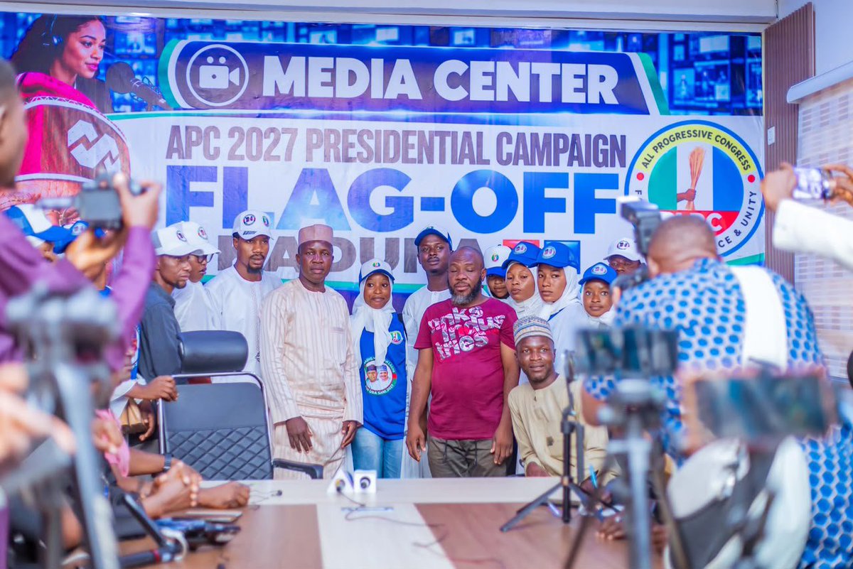 Uskaramarh90's tweet photo. *KADUNA APC PUBLICITY SECRETARY INAUGURATES MEDIA CENTRE AHEAD OF 2027 CAMPAIGN FLAG-OFF*

As part of preparations for the grand opening of the campaign for His Excellency, President Bola Ahmed Tinubu, GCFR, scheduled for 24th October 2027, https://t.co/QCryiqcXSi