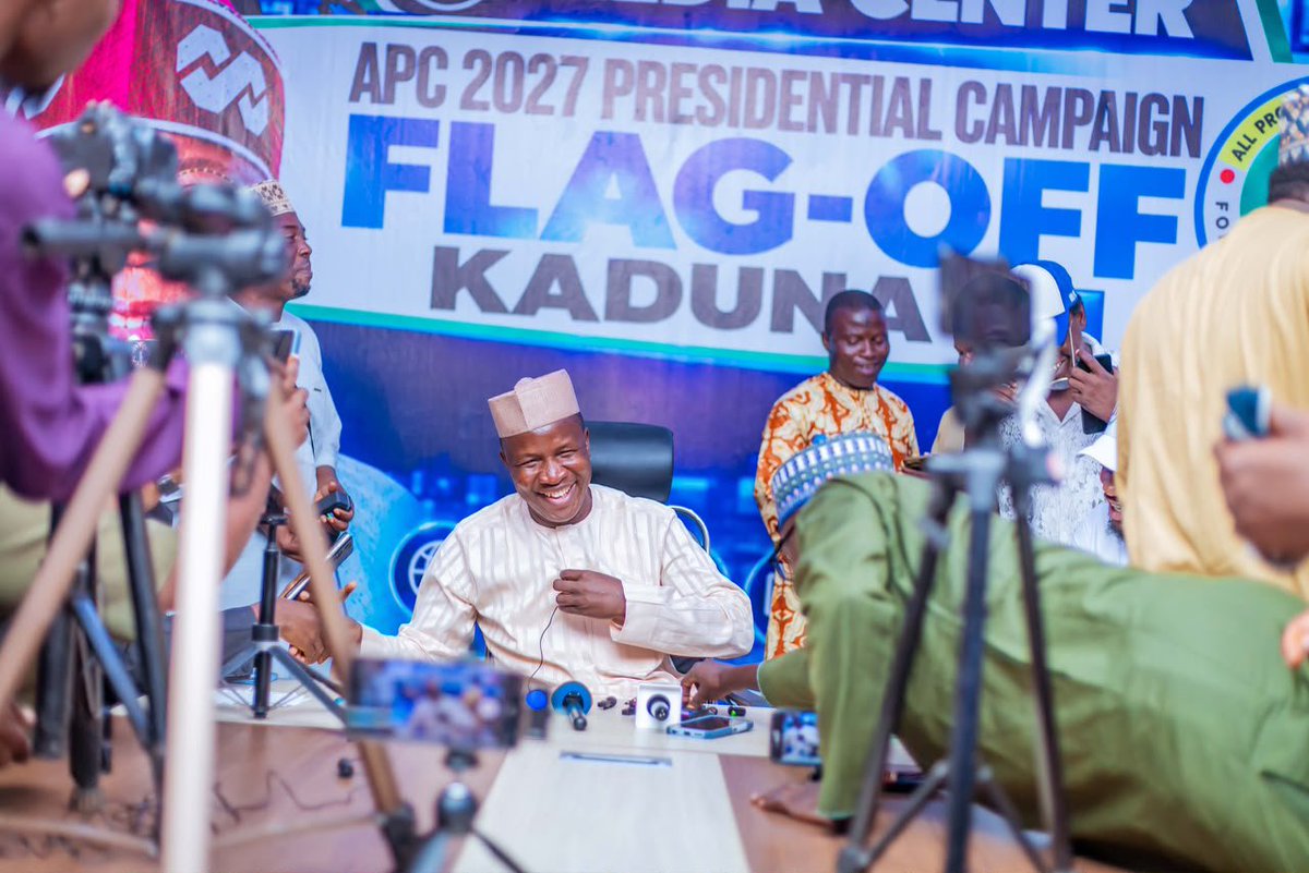 Uskaramarh90's tweet photo. *KADUNA APC PUBLICITY SECRETARY INAUGURATES MEDIA CENTRE AHEAD OF 2027 CAMPAIGN FLAG-OFF*

As part of preparations for the grand opening of the campaign for His Excellency, President Bola Ahmed Tinubu, GCFR, scheduled for 24th October 2027, https://t.co/QCryiqcXSi