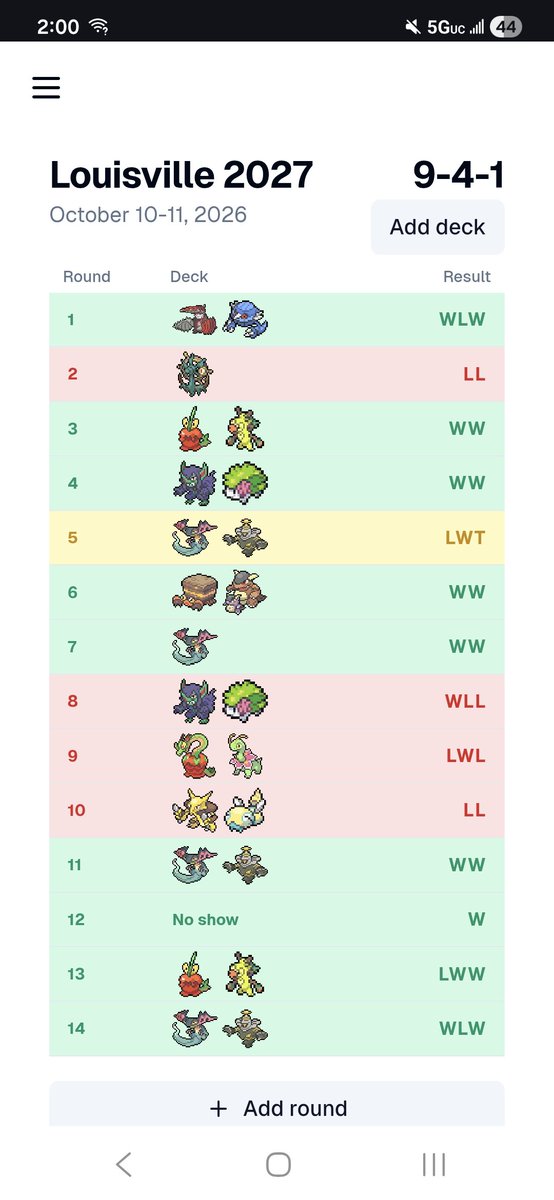 TeborTan's tweet photo. 179th at Louisville playing the king,
Shoutouts to @dxtrs for the same 60 and @RZGladysz for 59/60 and budew idea. Second day 2 after my first one in Indy. Omw to become a T128/256 merchant. Goal for next time is T64. GGS to my opponents.
+80 points
+18 Packs https://t.co/2IFncGsSXO