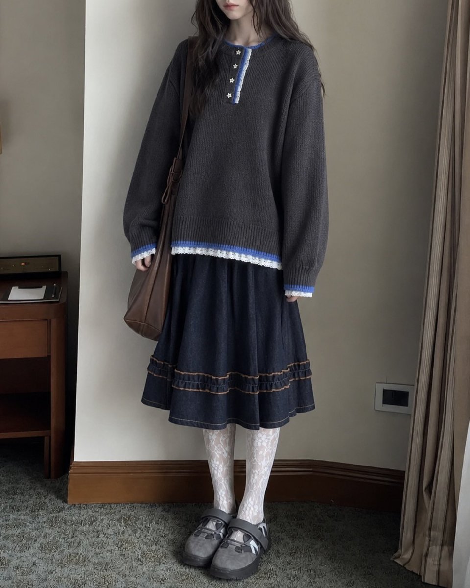 khkp6y's tweet photo. ZOZOTOWNで買える
星ボタンのニットがお気に入り( ﾞo̴̶̷̤ ⩊ o̴̶̷̤ ﾞ)🌟

#日常 #日常的 #日常垢さんと繋がりたい https://t.co/IBJBDEejD0