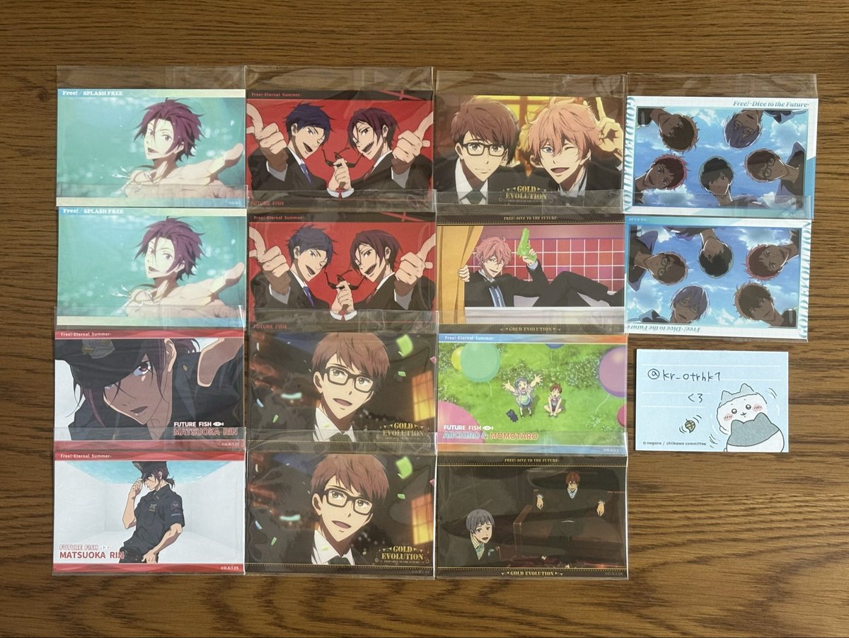 kr_otrhk1's tweet photo. 【交換】Free! ブロマイドコレクション Ending Scene

譲：画像1・2
求：画像3👑＞💖＞💙＞🧡

👑💖が決まるまで即決が難しい場合がございます。

横浜・プロカ記載の場所での手渡し＞郵送

条件の合う方がいらっしゃいましたらお気軽にお声がけください。 https://t.co/4png2CXeOI