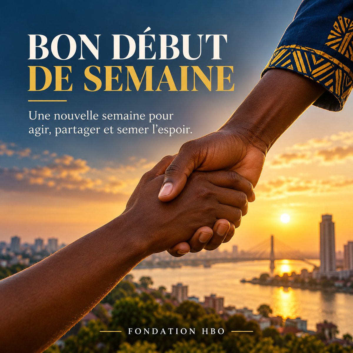 fondation_hbo's tweet photo. Une nouvelle semaine ! 

Un geste de solidarité, une oreille attentive, une main tendue : chacun peut semer l’espoir autour de lui. Avec la Fondation HBO, faisons vivre cet engagement au quotidien. 

Bon lundi et excellente semaine à tous !

@hermionebolumbe https://t.co/m3KECeJ8FY
