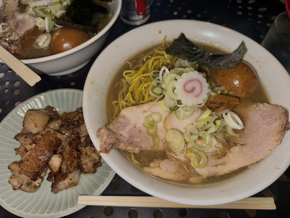 stone_neet's tweet photo. 煮干しと牡蠣としじみと酒のラーメン‼️ https://t.co/netysaeIqo