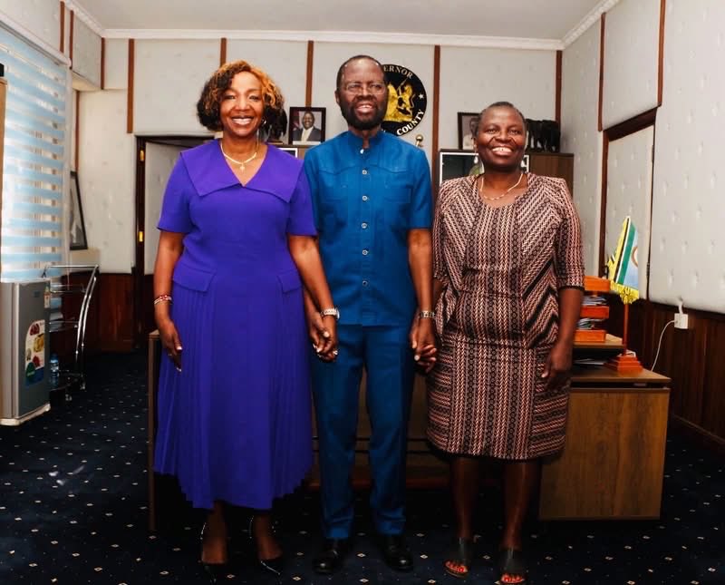 NLC_Kenya's tweet photo. The delegation, led by Dr. Oseko &amp; Commissioner FCPA Susan Oyatsi, also paid a courtesy call on Kisumu Governor Prof. Anyang’ Nyong’o. Discussions focused on spatial planning, public land management, critical land cases &amp; the protection of Lake Victoria and other natural resource https://t.co/WnkYcDqPbL