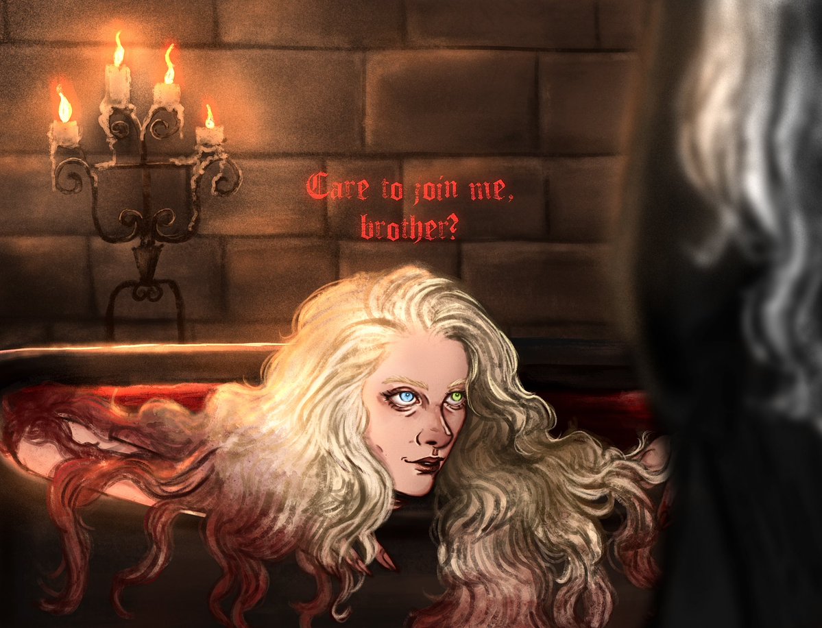 jubartley's tweet photo. She bathes in blood to keep her beauty 🍷

#shieraseastar #bloodraven #asoiaf https://t.co/1W4iupshdu