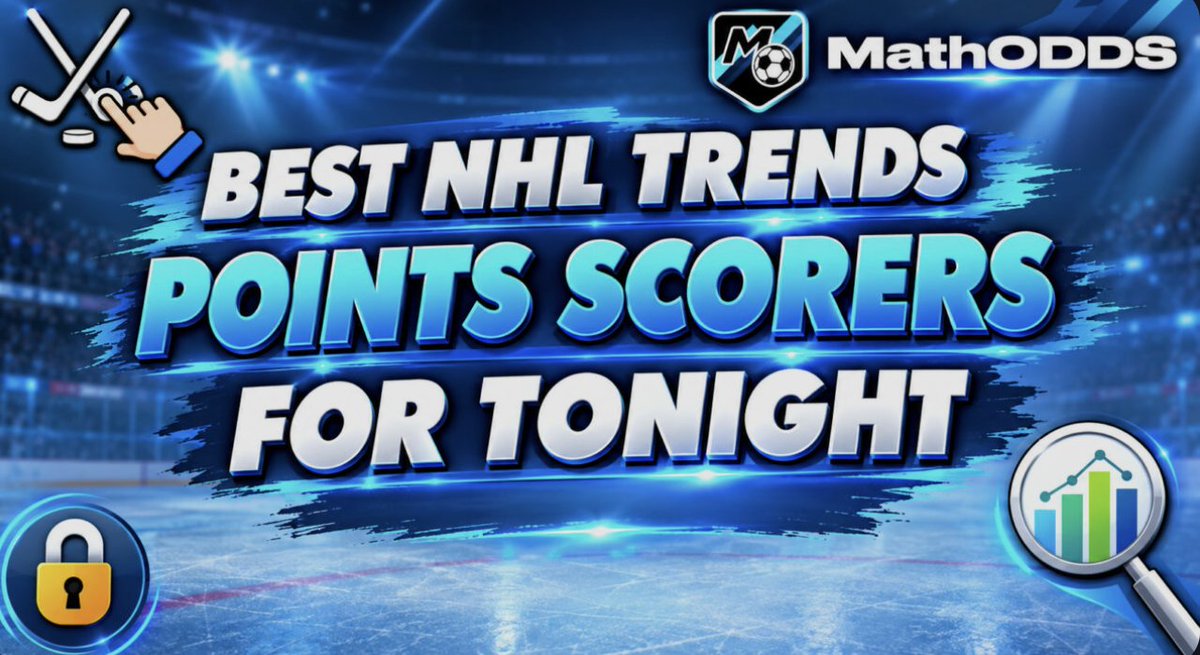 MathODDS's tweet photo. 🏒📊 NHL TRENDS ARE BACK! 📊🏒

Check them out along with all our other trends, cheatsheets, top picks using our Free Promo (link below)👇❤️

https://t.co/wHwsOhOCL5 https://t.co/D3fNhmGaxp