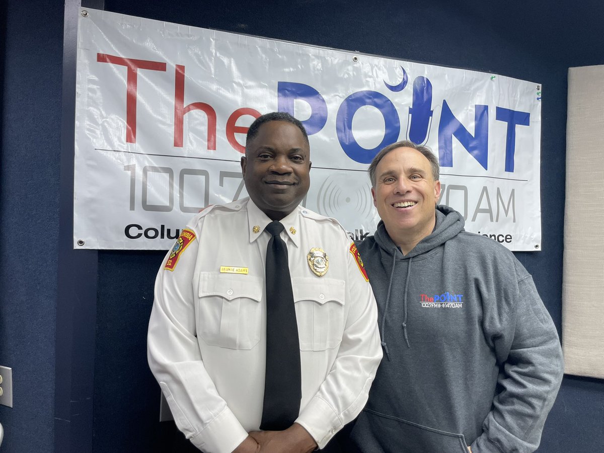ColaFire's tweet photo. 🔥🔥 Fire Prevention Month Rolls On 🔥🔥

We are grateful to Keven Cohen and @PointRadioSC for welcoming Fire Marshal George Adams on the air 🎙️ this morning to get some key fire safety tips out! https://t.co/jFPnpEEPc6