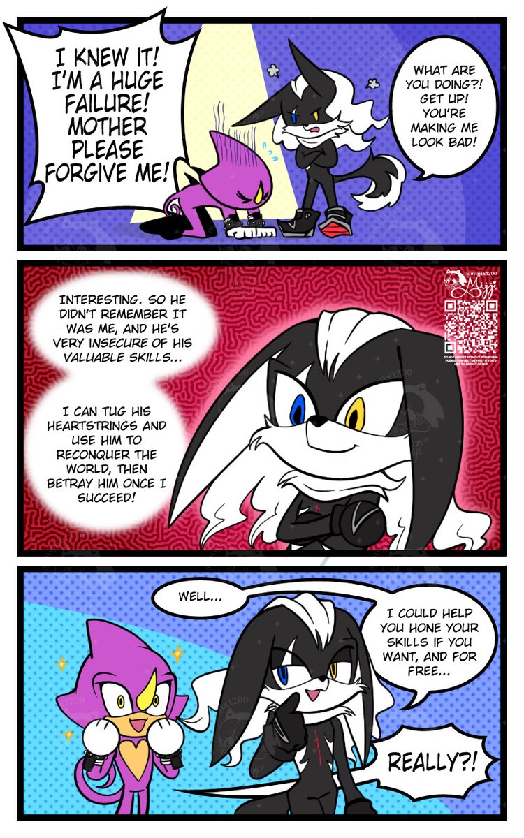 mijjix1200's tweet photo. I almost forgot about this comic, but I remember doing this while I was so into the Chaotix Casefiles months ago 😂
#espinite #infispio #infinitethejackal #espiothechameleon https://t.co/iwkbVz36Nw