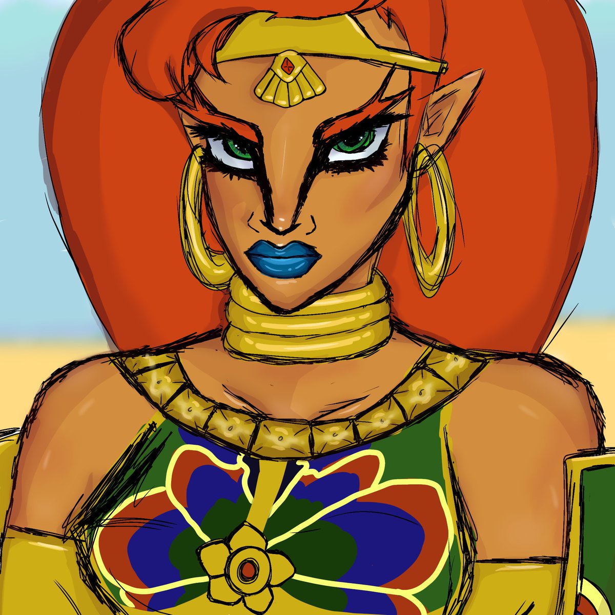 ZAIDAYOL's tweet photo. Urbosa!!! #tloz #gerudo #zeldafanart #zelda #thelegendofzelda https://t.co/O40soQFcdi