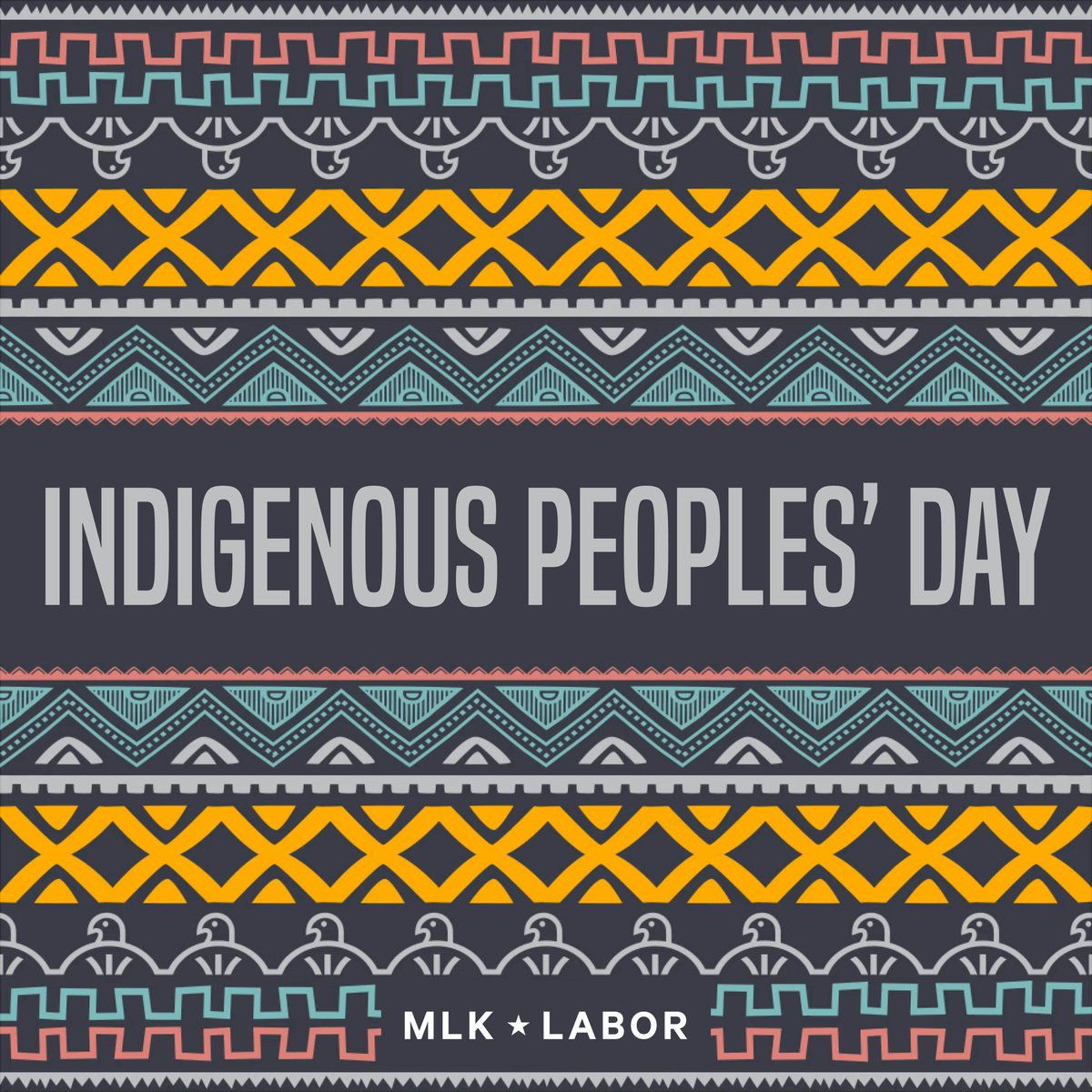 MLKLabor's tweet photo. Today, we recognize the history, resilience, and enduring contributions of Indigenous people across our country.

We recognize their contributions to the labor movement and stand in solidarity with Indigenous communities in the fight for justice and dignity. https://t.co/Xi0Wk0FLya