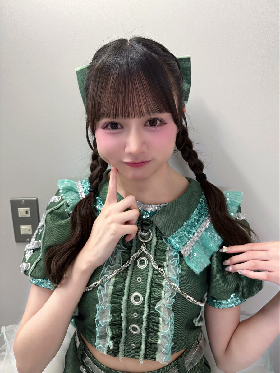 otoha_idp0320's tweet photo. 『MIX BOX vol.11 』ありがとうございました💚⟡.·

ideal peco ピュアミント担当の桜木おとはです🎀♡

今日は初めましてしてくださった方もいてとっても嬉しかったです🥹💘見つけてくれてありがとう♡ 6人体制もあと1ライブ！大切に大切にステージに立つよ🎤✨ https://t.co/dTpRqckULR