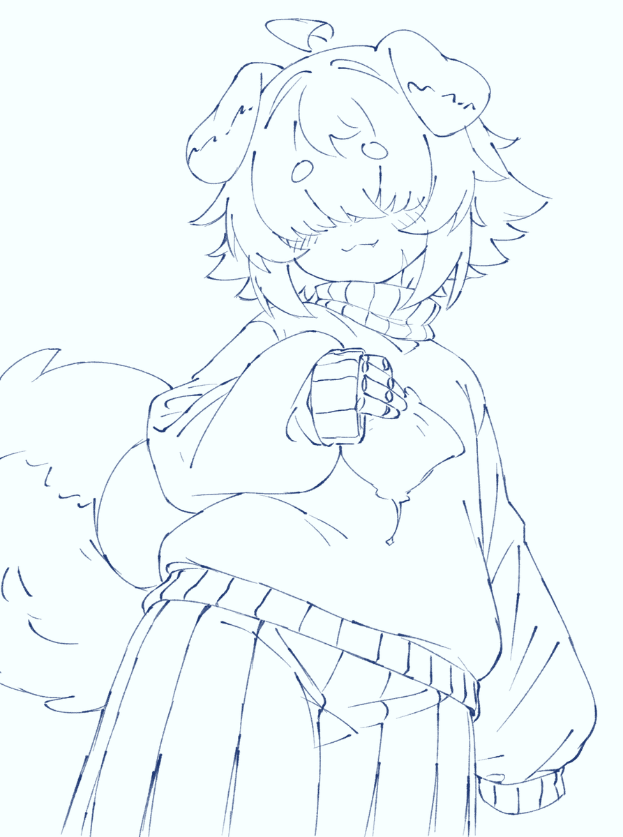 SillyDogJoe's tweet photo. sona doodle that i dont feel like coloring https://t.co/bubcNXBJI3